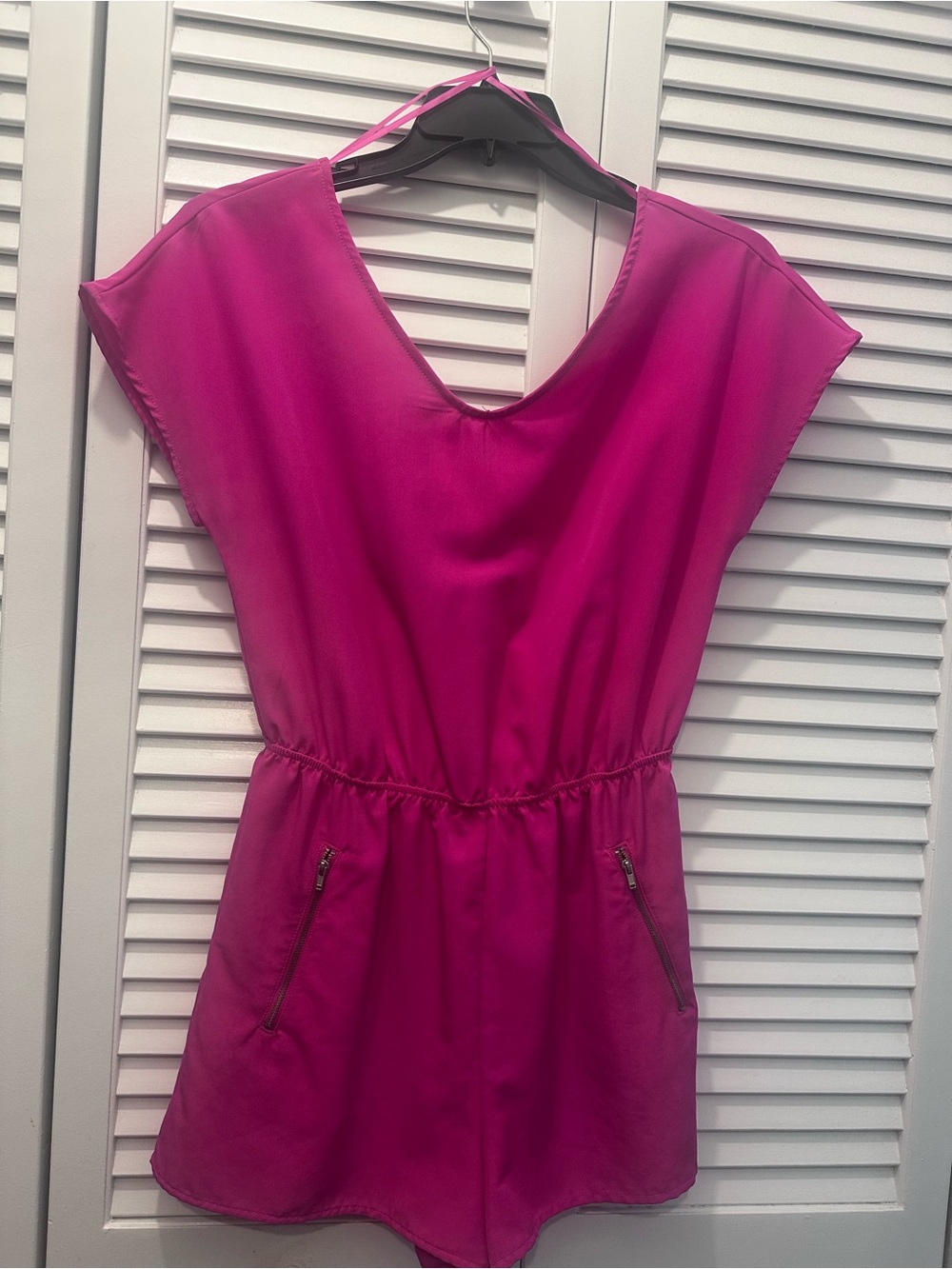 Hot pink romper